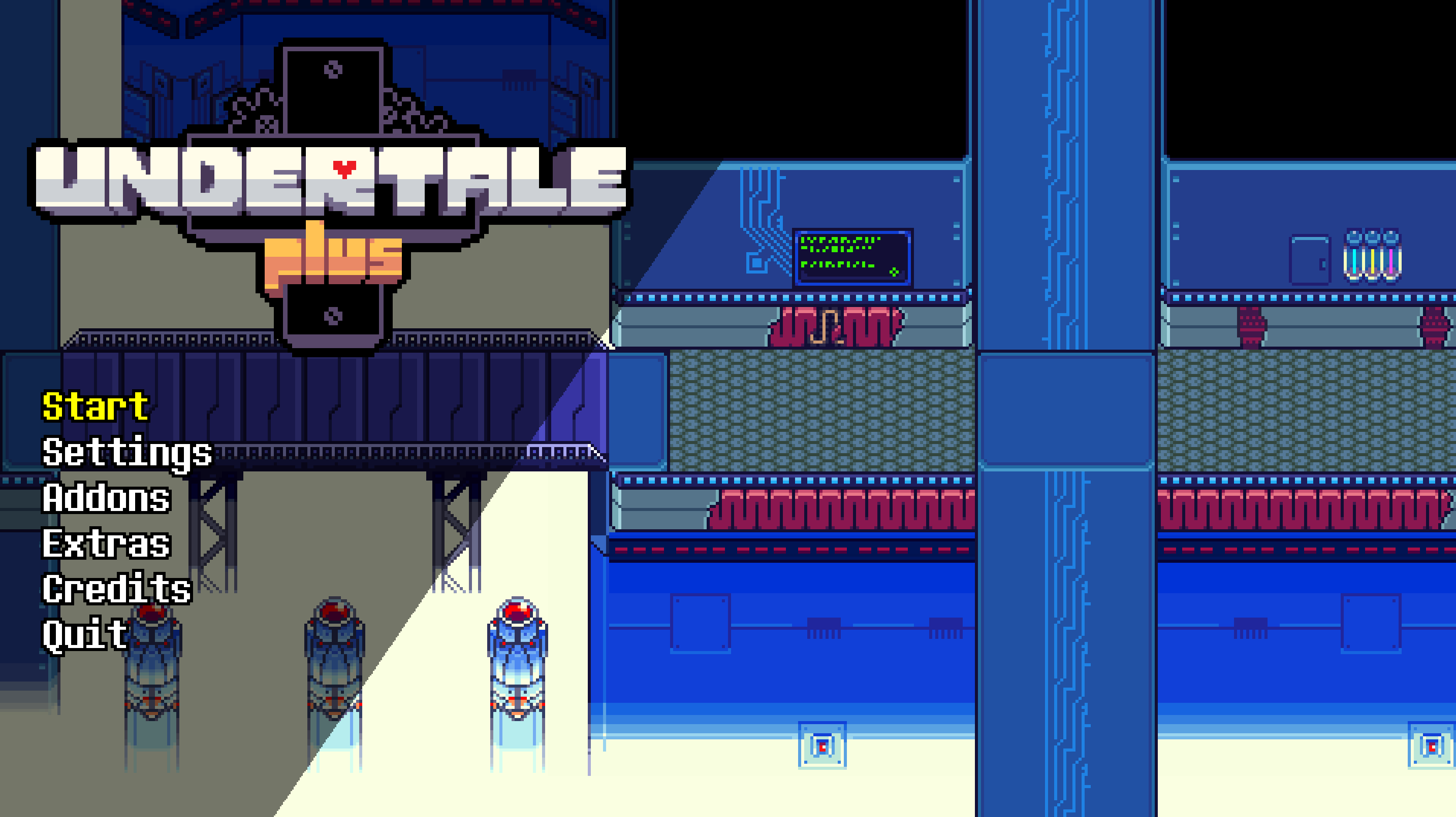 The title screen for the CORE